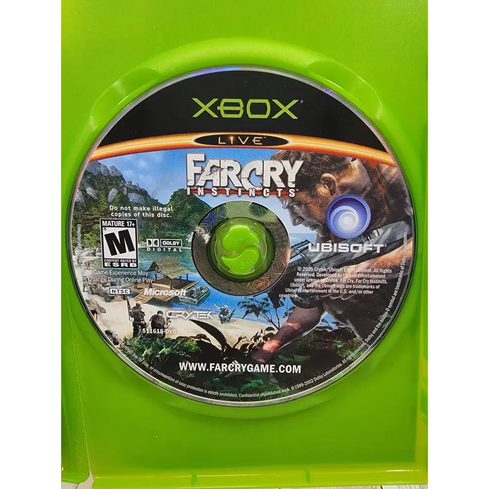 Far Cry: Instincts Microsoft Xbox, 2005 CIB Island Survival FPS Multiplayer
